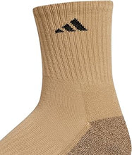 Adidas cushions socks 3 pack brown