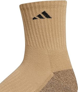 Adidas cushions socks 3 pack brown
