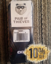Pair of Thieves Men's BOWO Ribbed Crew 3 Pack Cushion Crew Sock, Black, One Size